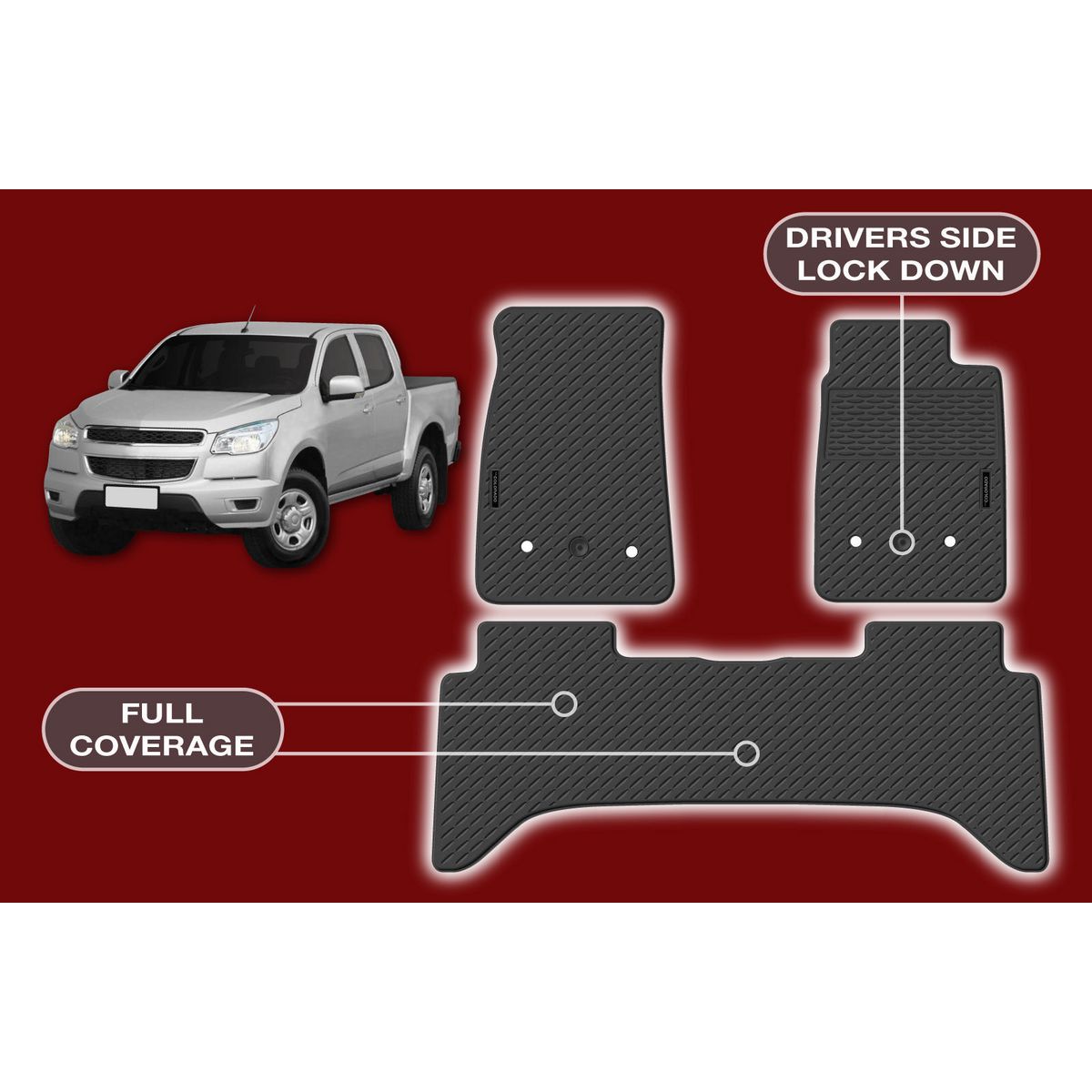 Sperling Precision Fit Floor Mat Set MRBHL001BLK2RW