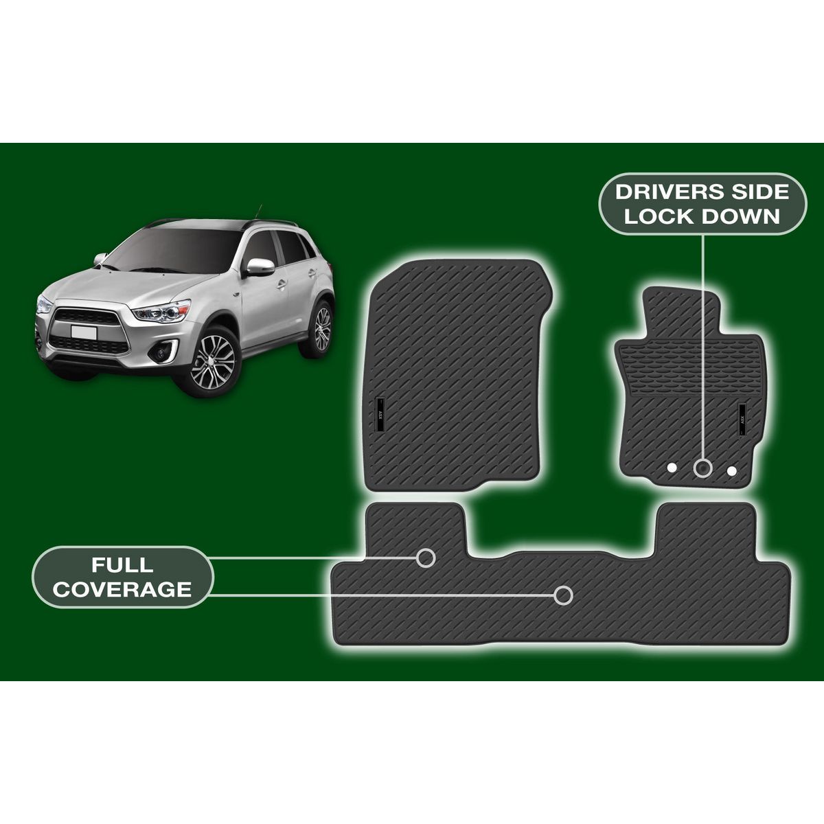 Sperling Precision Fit Floor Mat Set MRBMT002BLK2RW