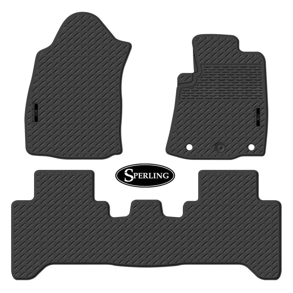 Sperling Precision Fit Front & Rear Floor Mat Set Black MRBTY002BLK2RW