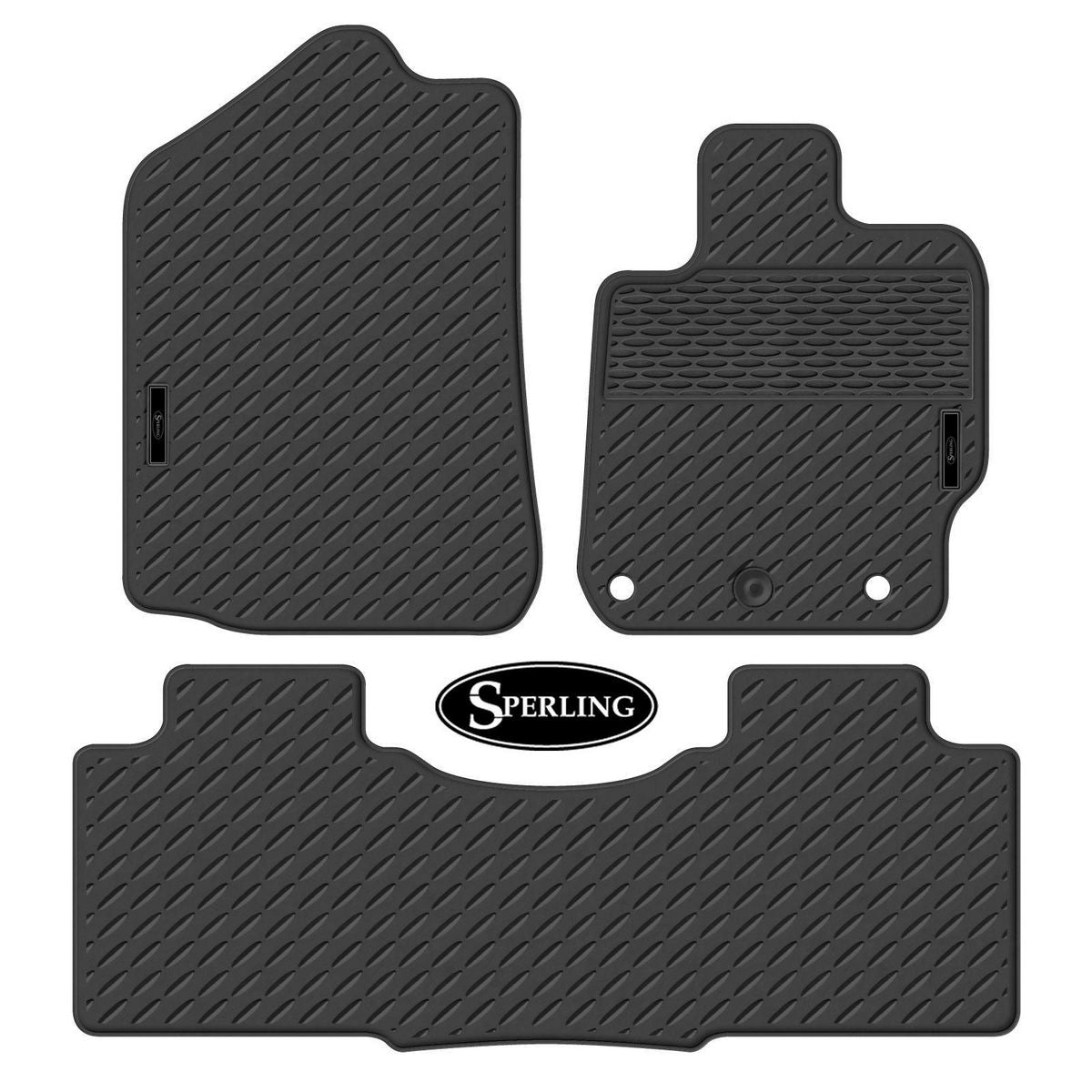Sperling Precision Fit Front & Rear Floor Mat Set Black MRBTY004BLK2RW