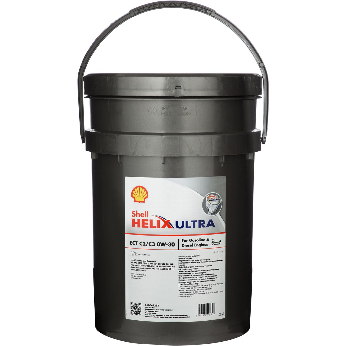 Shell Lubricants Helix Ultra ECT 0W30 C2/C3 Full-Syn Engine Oil 20L 300012833