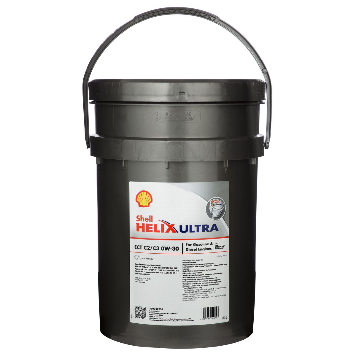 Shell Lubricants Helix Ultra ECT 0W30 C2/C3 Full-Syn Engine Oil 20L 300012833
