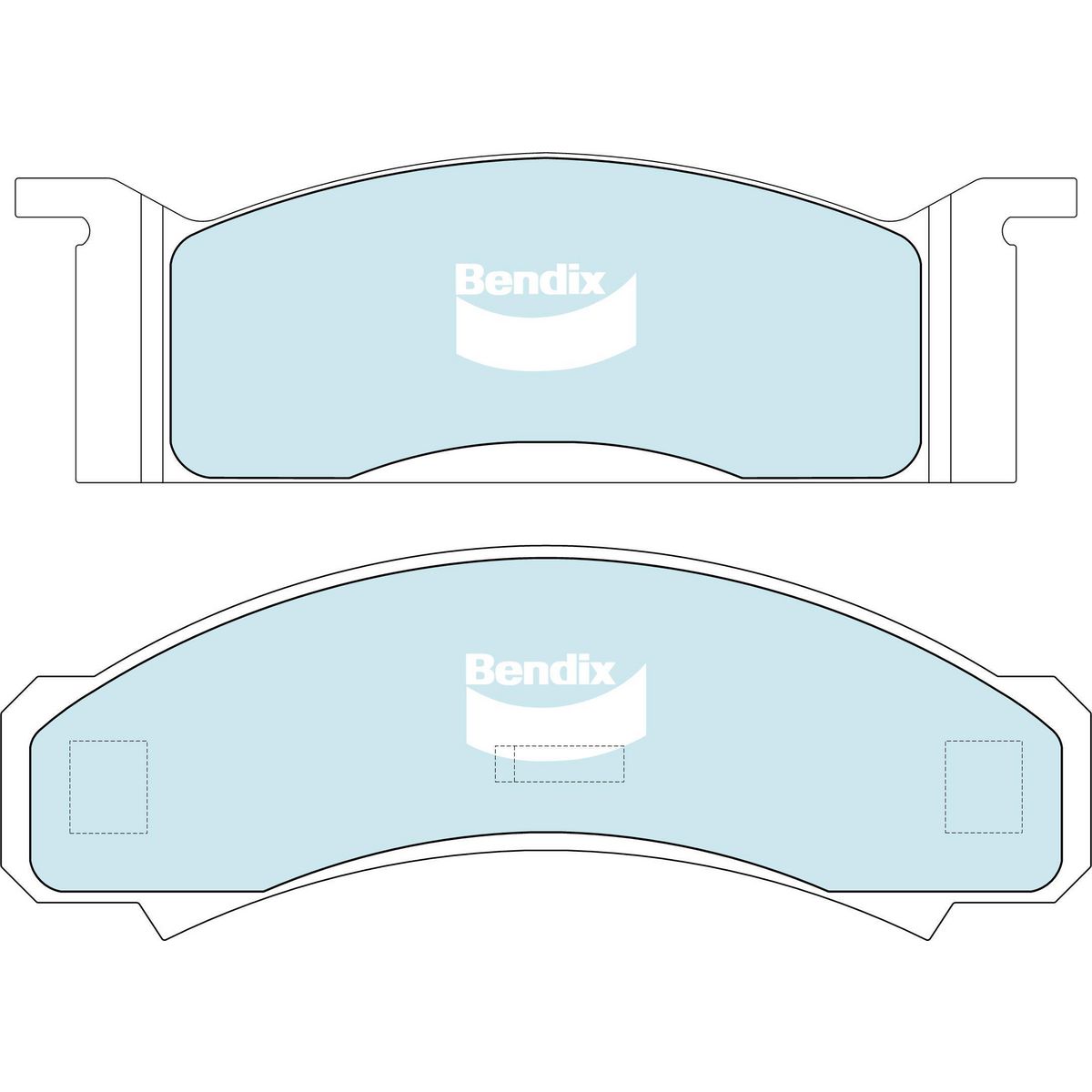 Bendix General CT Brake Pad Set Front DB1807 GCT