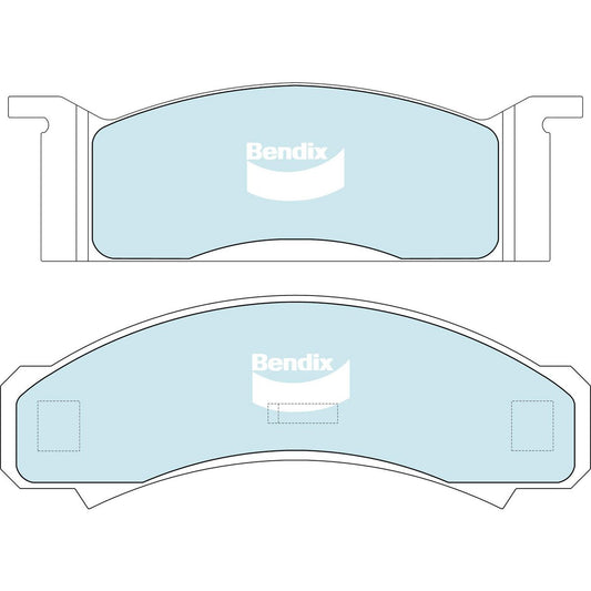 Bendix General CT Brake Pad Set Front DB1807 GCT