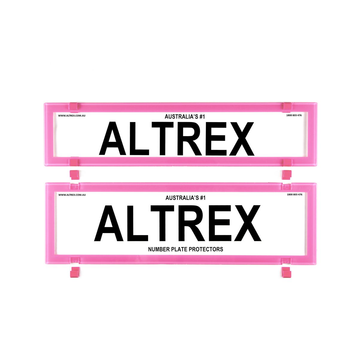 Altrex Number Plate Cover 6 Figure Pink Without Lines Premium Combination NSW SA