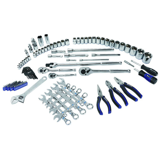 Mechpro Automotive Tool Kit Metric 1/4In, 3/8In & 1/2In Drive 117pc