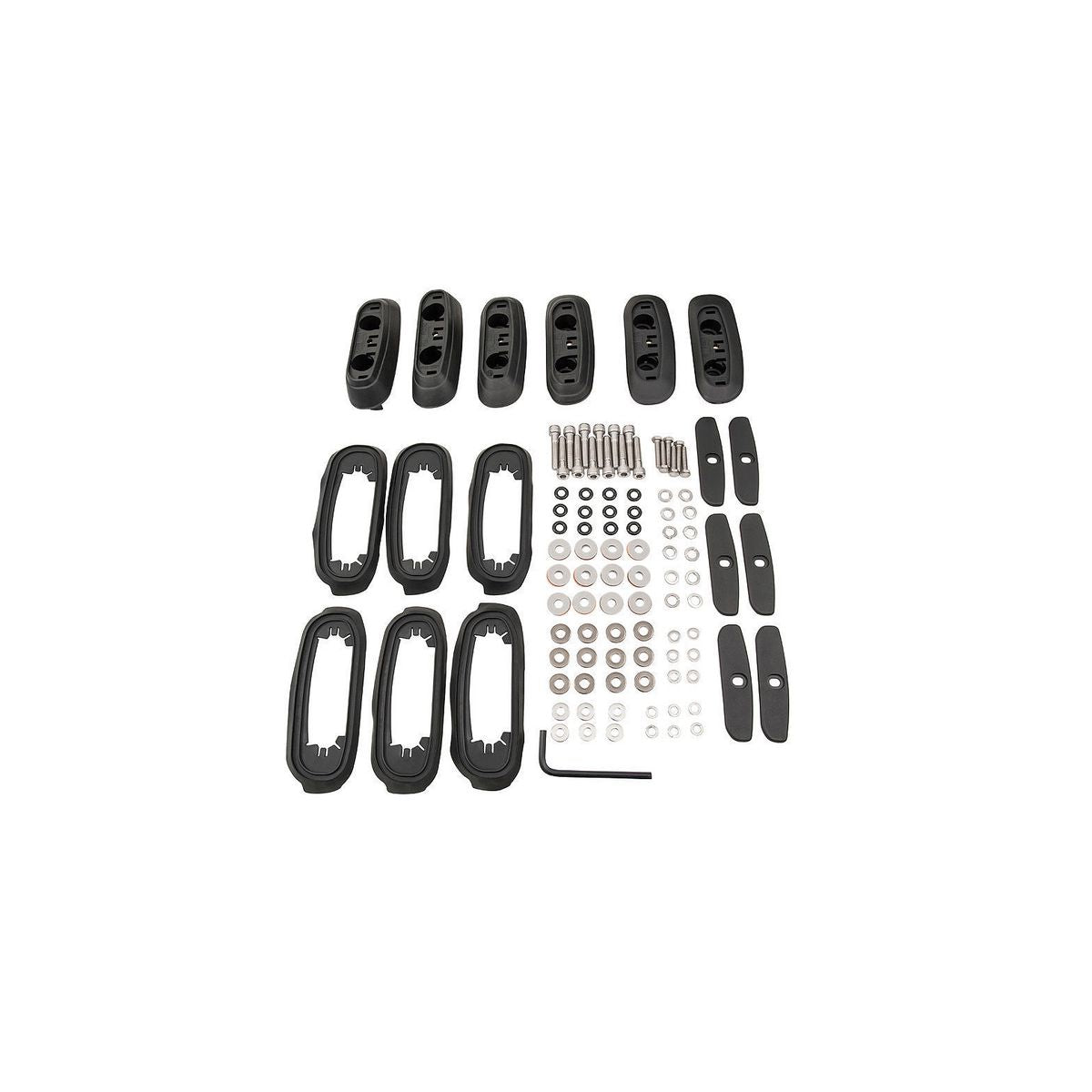 Rhino Rack RCP Base Kit Black 6 Pack RCP17BK