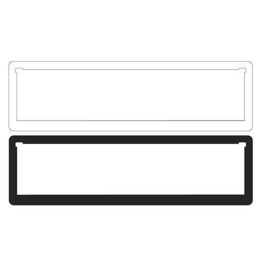 Kingin Slimline Number Plate Surrounds - VIC/QLD/WA/TAS KP12