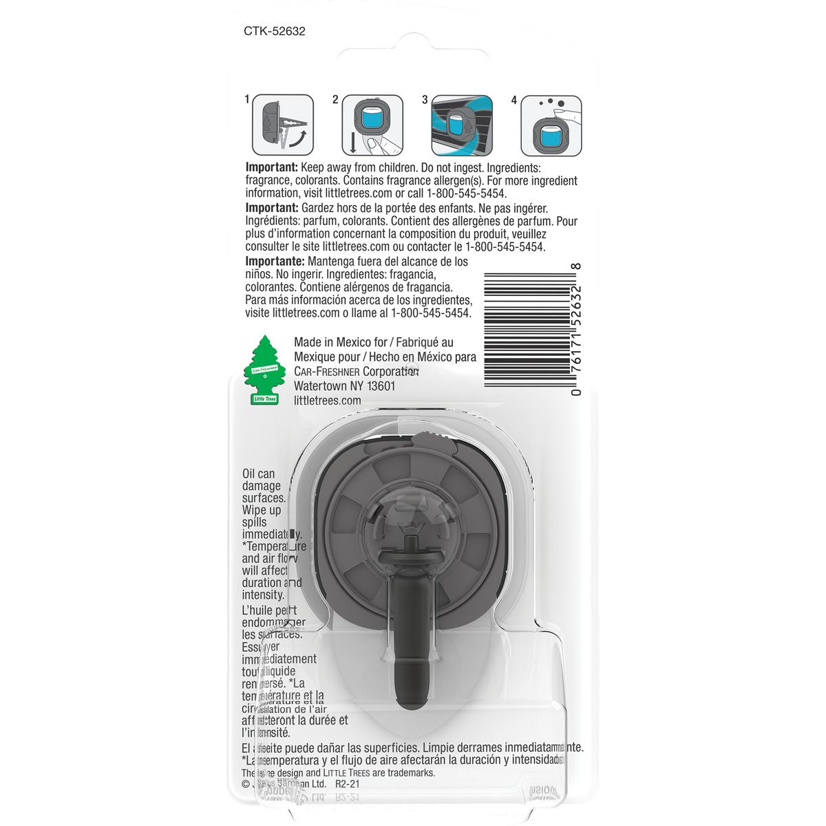 Little Trees Air Freshner Vent Liquid Golden Vanilla 52632
