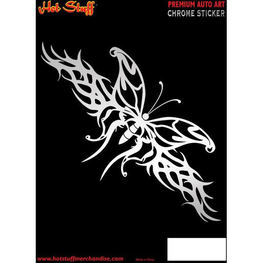 Hotstuff Hotstuff Chrome Tribal Butterfly Decal CH563