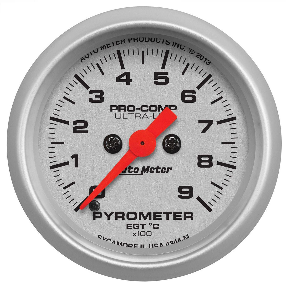 Autometer Ultra-Lite 2-1/16in Pyrometer Gauge 0-900C Full Sweep Electric AU4344-M