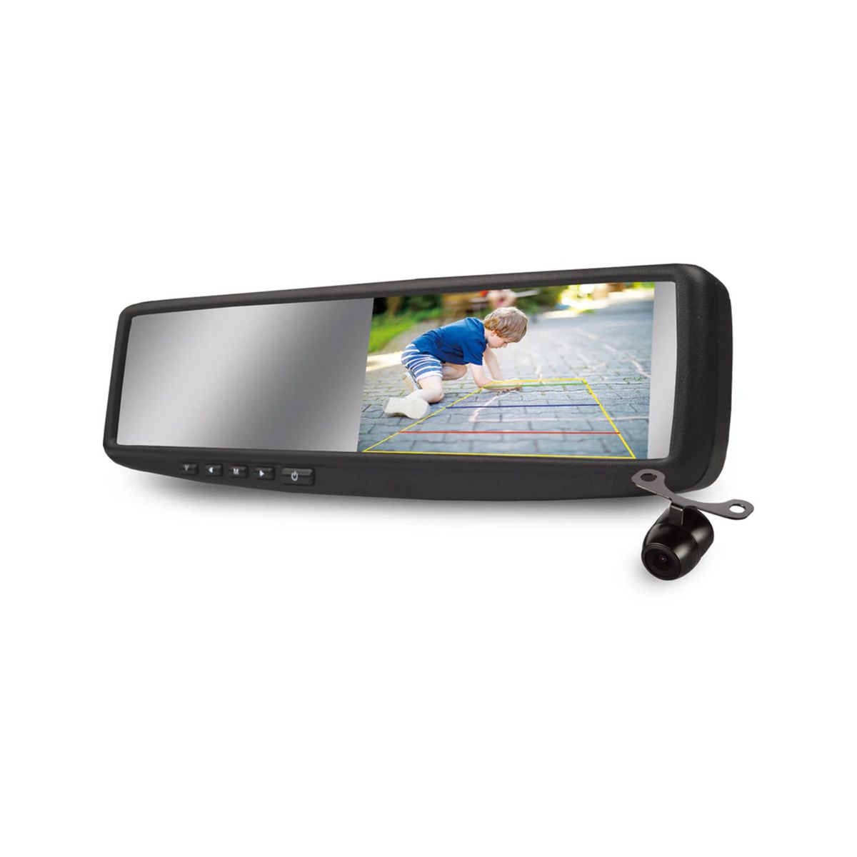 Parkmate 4.3in. LCD Mirror Monitor & Mini Camera Pack MCPK43BG