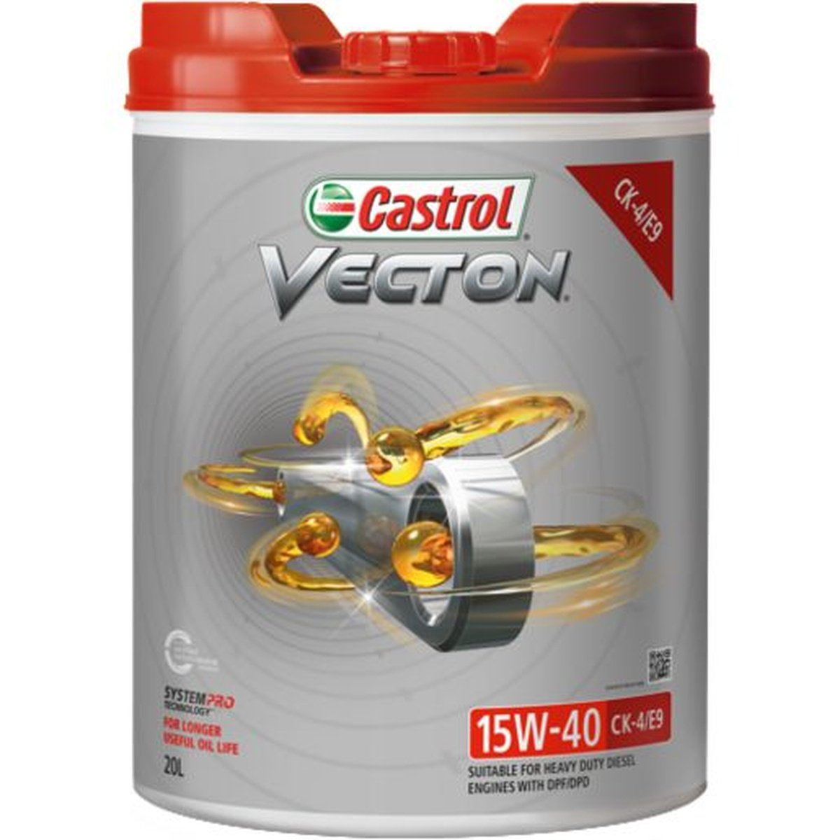 Castrol VECTON 15W-40 CK-4/E9 Engine Oil 20L 3413003