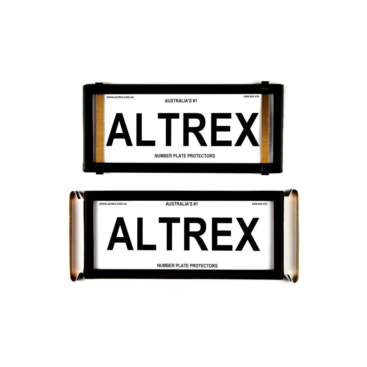 Altrex Number Plate Cover 4 Figure Black Without Lines Slimline