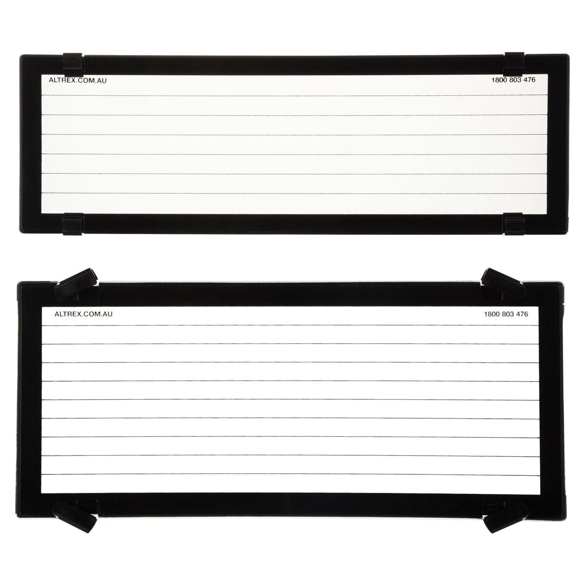 Altrex Number Plate Covers 5 Figure Slim/Std Combination Black With Lines 5QSL