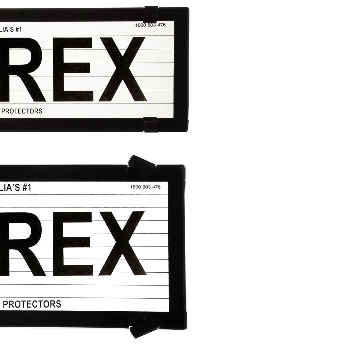 Altrex Number Plate Covers 5 Figure Slim/Std Combination Black With Lines 5QSL