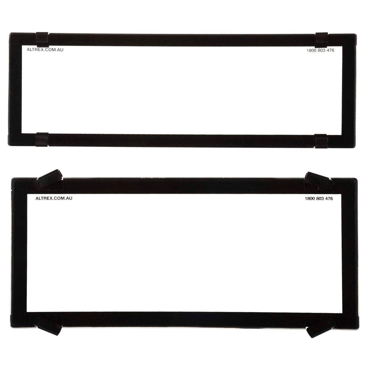 Altrex Number Plate Covers 5 Figure Slim/Std Combination Black Without Lines 5QSNL
