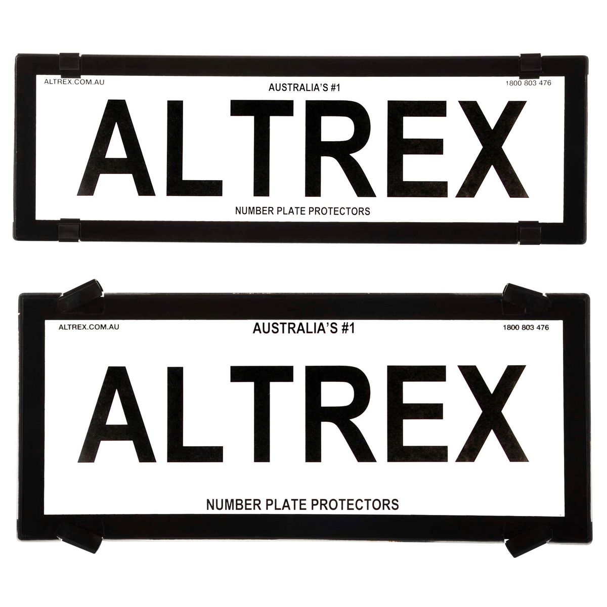 Altrex Number Plate Covers 5 Figure Slim/Std Combination Black Without Lines 5QSNL