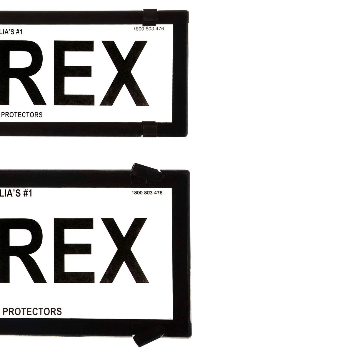Altrex Number Plate Covers 5 Figure Slim/Std Combination Black Without Lines 5QSNL