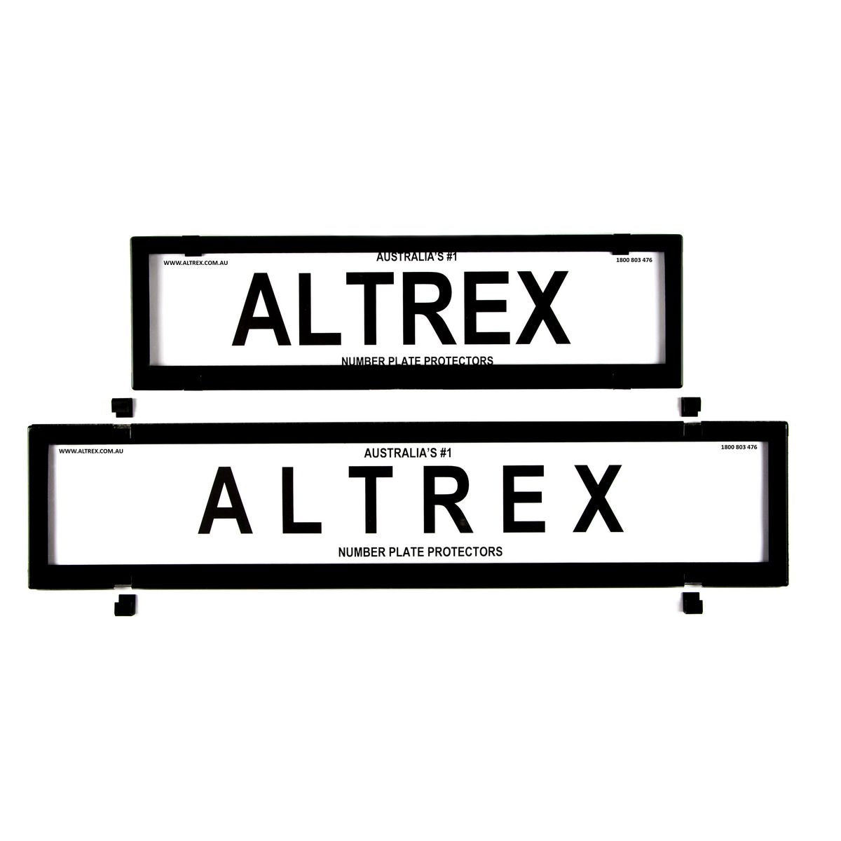 Altrex Number Plate Cover 6 Figure Black Without Lines European Slimline Combination