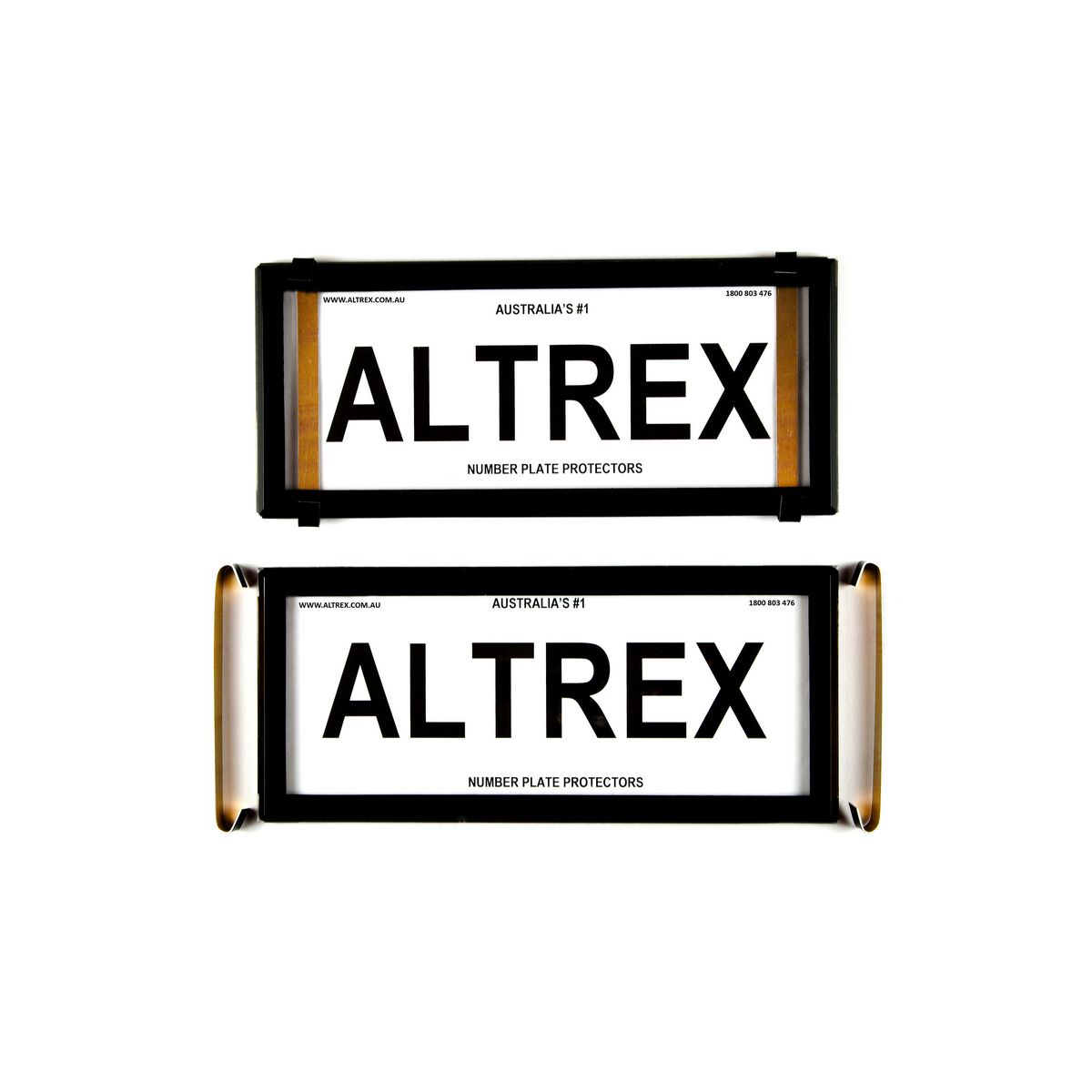Altrex Number Plate Cover Historic Black Without Lines