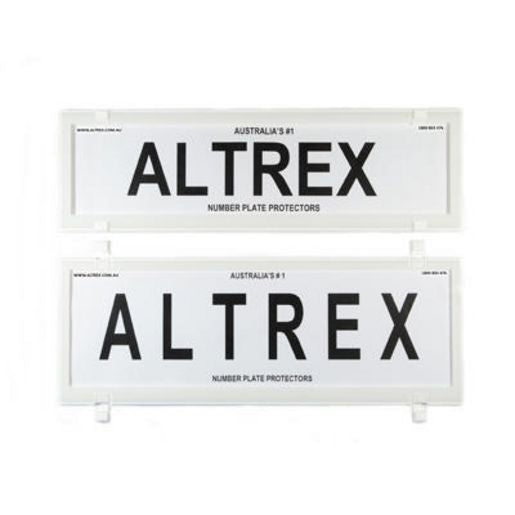 Altrex Number Plate Cover 6 Figure Black With Lines European Classic