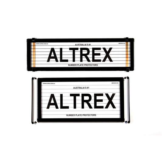 Altrex Number Plate Cover US/Slimline Combination Black With Lines