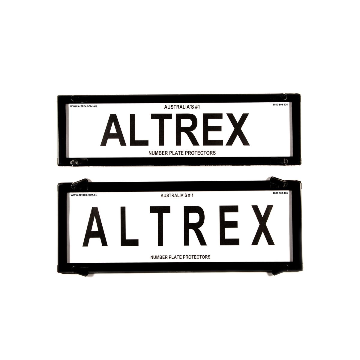 Altrex Number Plate Cover HSV & FPV Black Without Lines Slimline