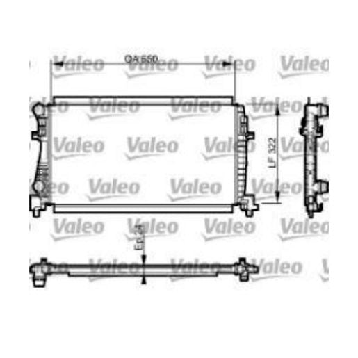 Valeo Radiator Aluminium Core Plastic Tank Oe Quality 735557