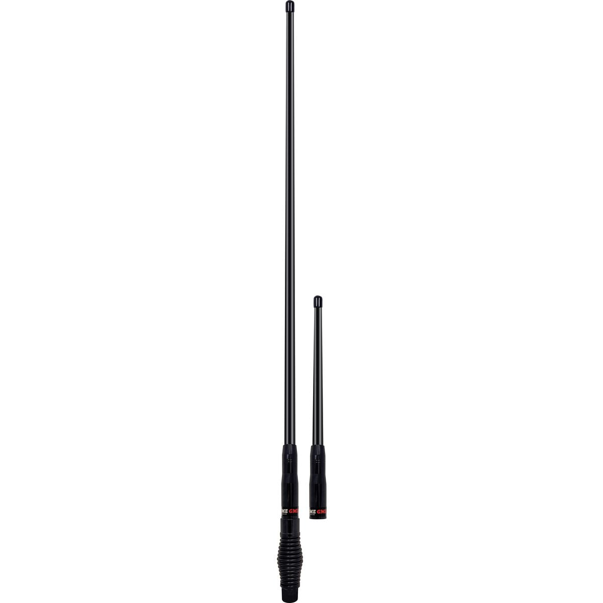 GME UHF CB Heavy Duty All Terrain Antenna Pack 2.1dB & 6.6dB Black AE4705BTP