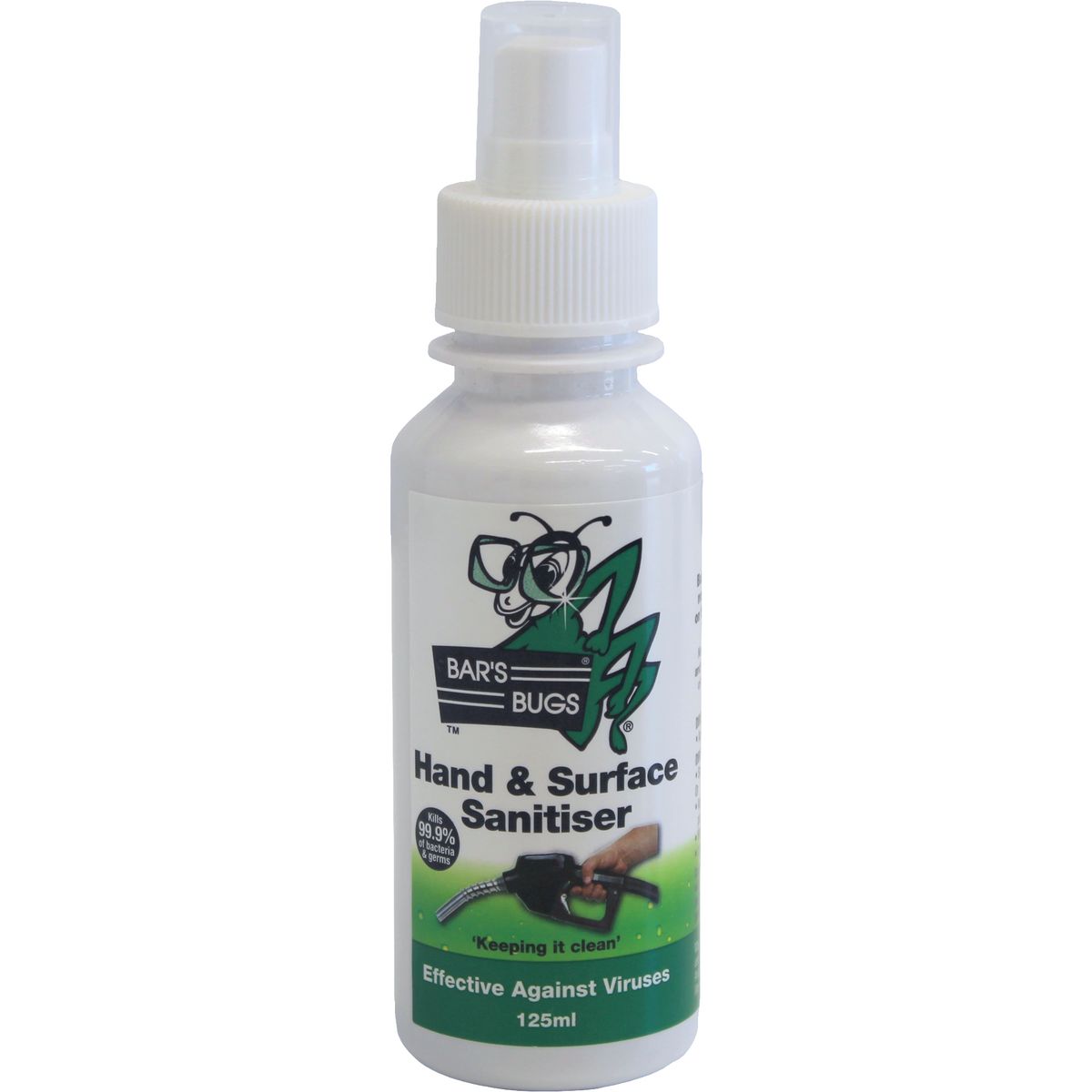 Bars Bugs Hand & Surface Sanitiser 125ml BBHSS125
