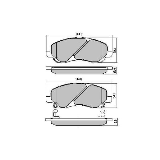 RDA Phantom Ceramic Brake Pad Set Front RDC1441
