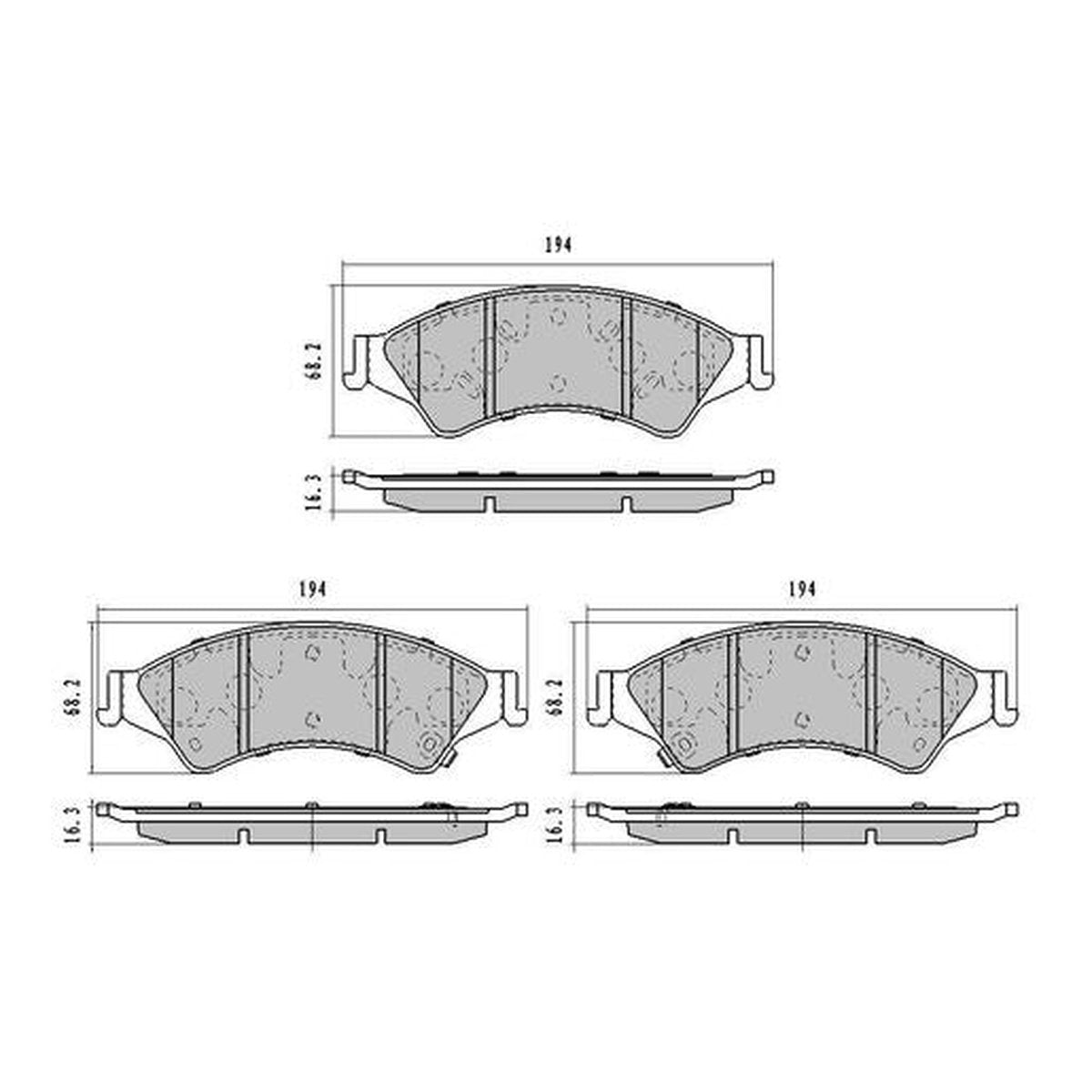 RDA GP Max Brake Pad Set Front RDB2202