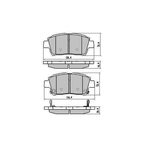 RDA Phantom Ceramic Brake Pad Set Front RDC1422