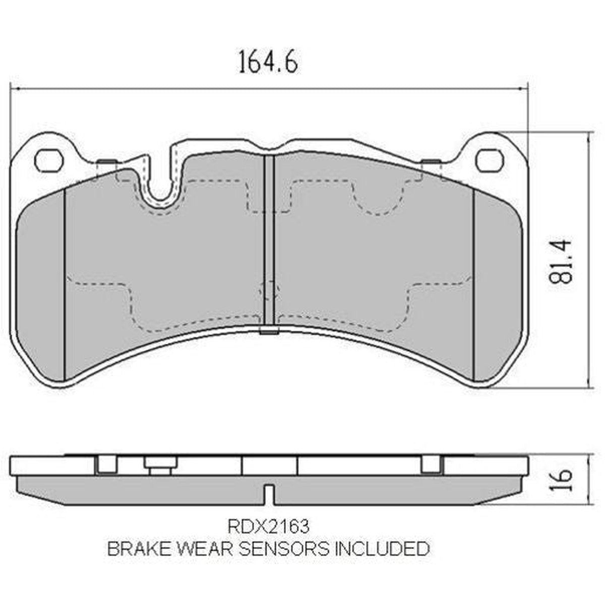 RDA Phantom Ceramic Brake Pad Set Front RDC2163