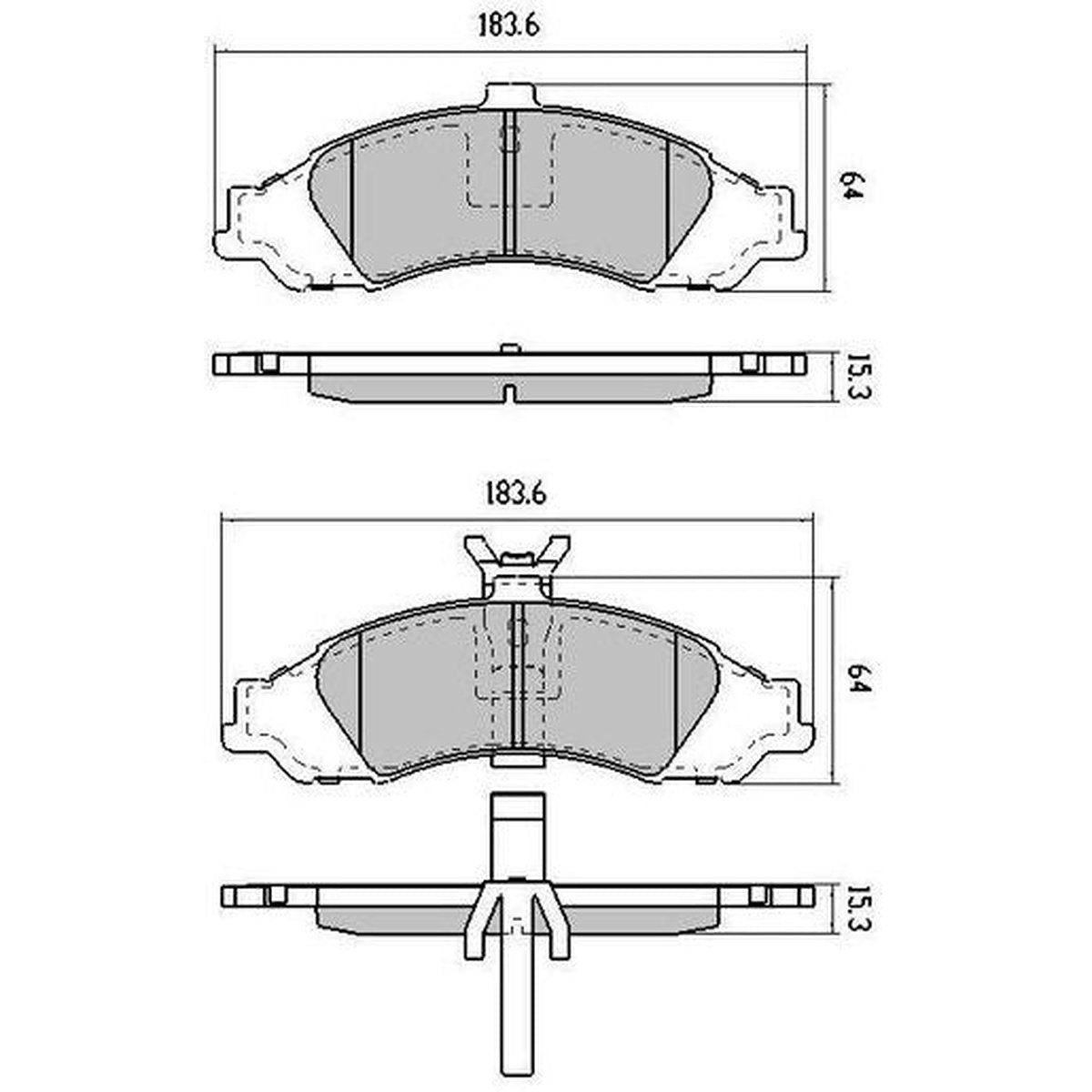 RDA GP Max Brake Pad Set Front RDB1331