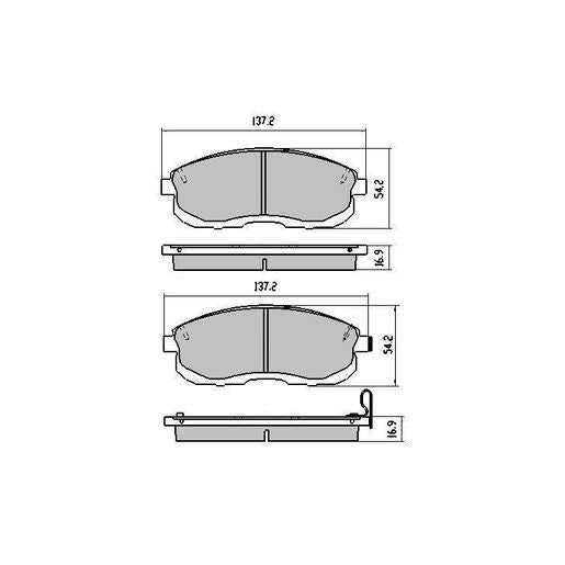 RDA Phantom Ceramic Brake Pad Set Front RDC1232