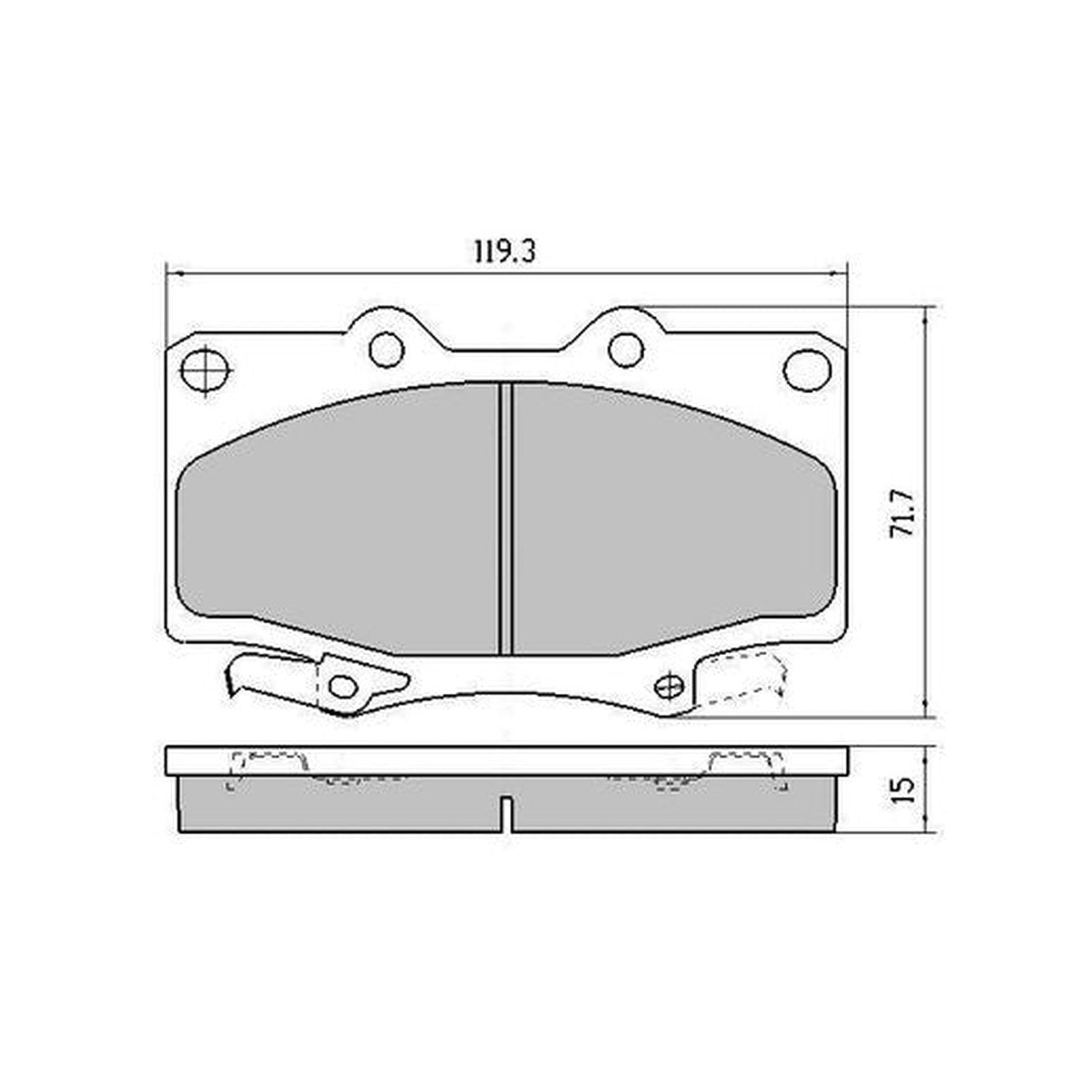 RDA Phantom Ceramic Brake Pad Set Front RDC1199