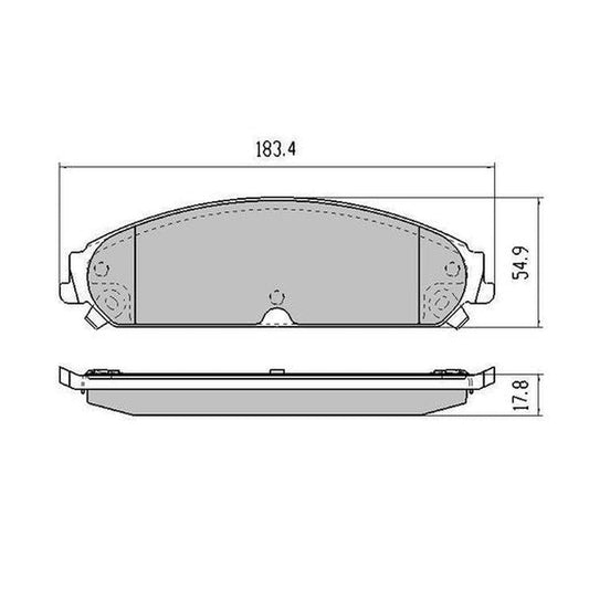 RDA Phantom Ceramic Brake Pad Set Front RDC2080