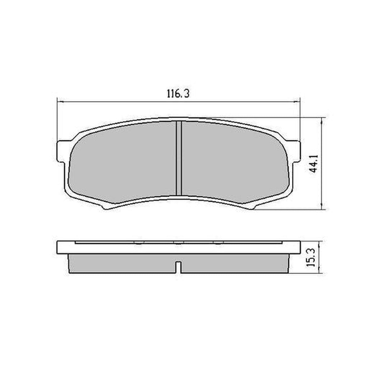 RDA GP Max Brake Pad Set Rear RDB1200