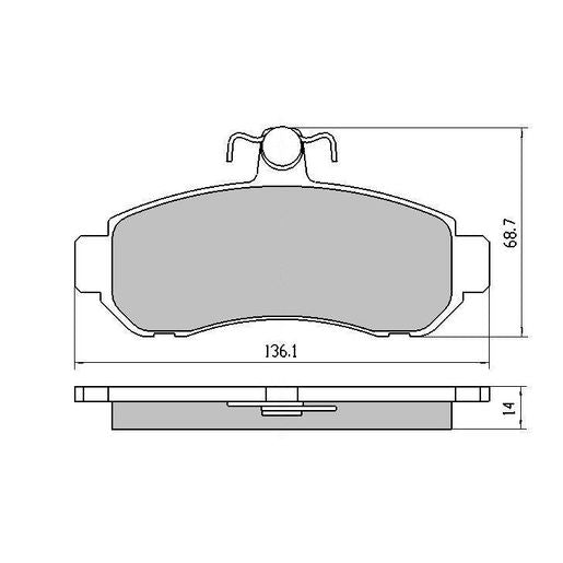 RDA Phantom Ceramic Brake Pad Set Front RDC1203