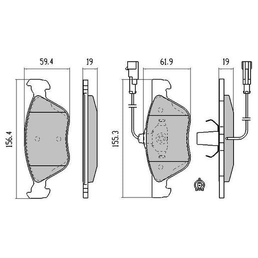 RDA Phantom Ceramic Brake Pad Set Front RDC2065