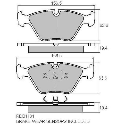 RDA Phantom Ceramic Brake Pad Set Front RDC1131