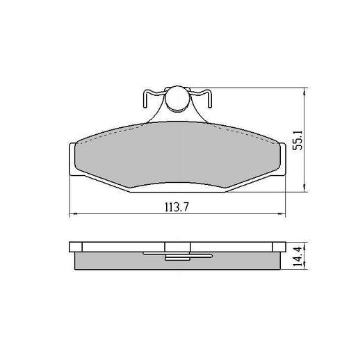 RDA Phantom Ceramic Brake Pad Set Rear RDC1086