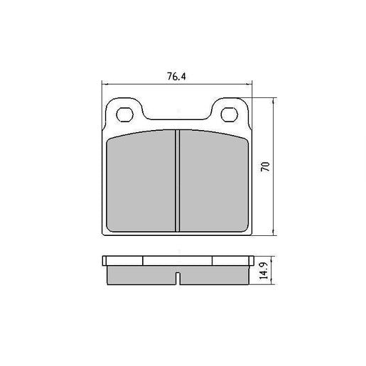 RDA Phantom Ceramic Brake Pad Set Front RDC11