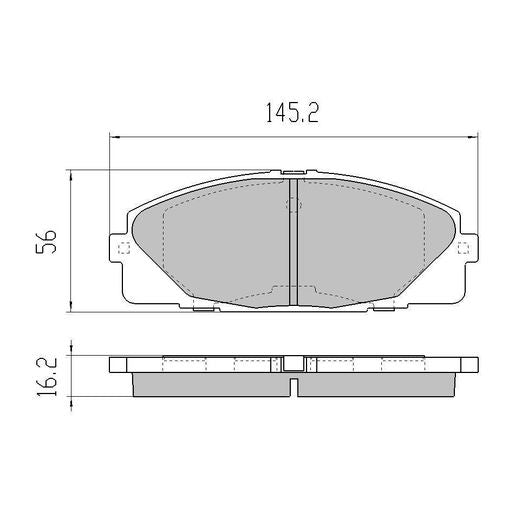 RDA Phantom Ceramic Brake Pad Set Front RDC2047