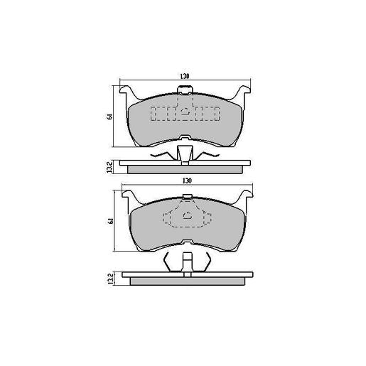 RDA Phantom Ceramic Brake Pad Set Front RDC1108