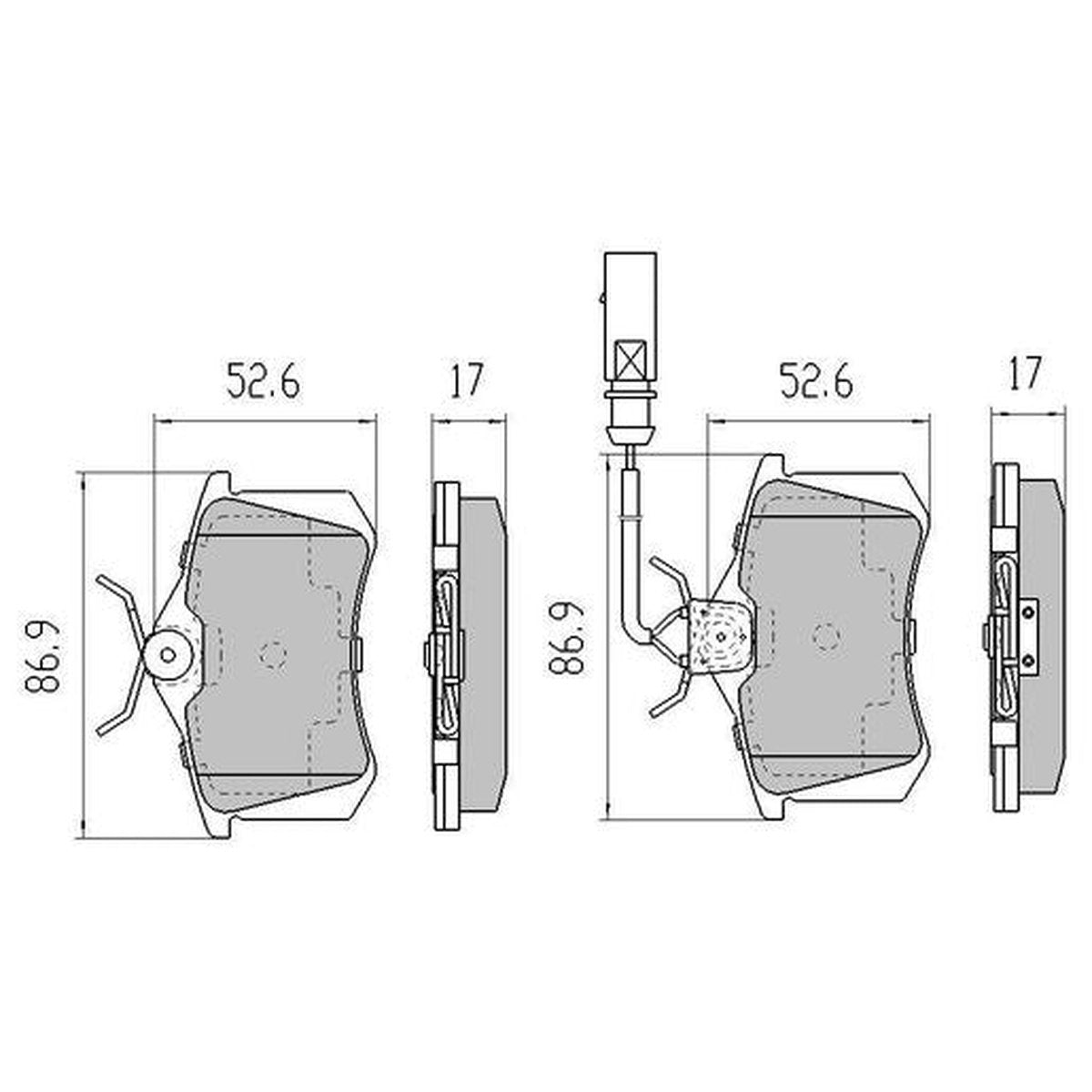 RDA GP Max Brake Pad Set Rear RDB2049