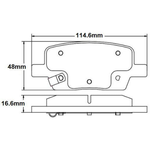 RDA GP Max Brake Pad Set Rear RDB2452
