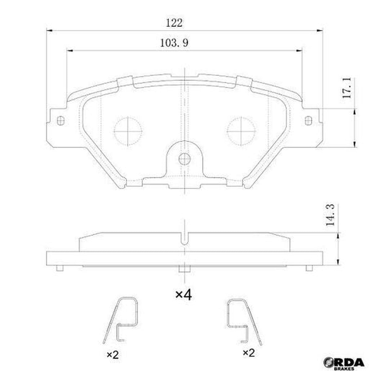 RDA Brakes Extreme Brake Pad Set RDX2454SM
